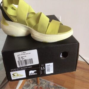 Sorel Kids Explorer Blitz Multistrap Sandal - Yellow